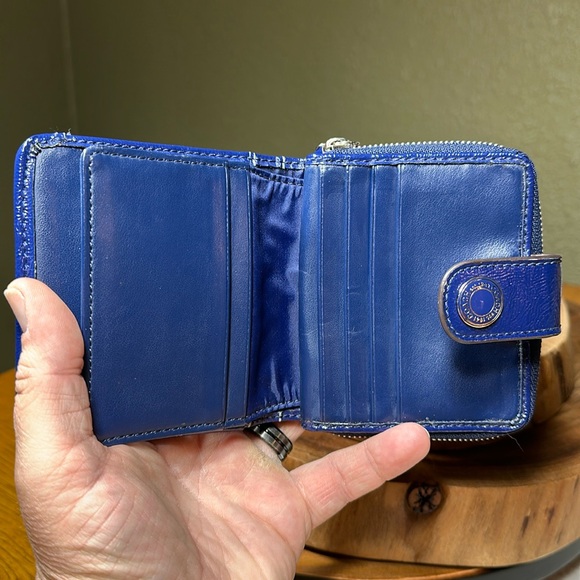 COACH Signature Tartan Snap Wallet - Picture 13 of 16